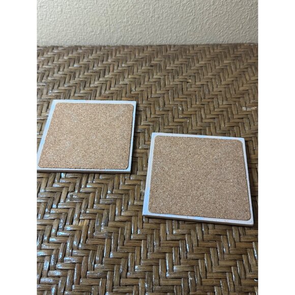 Whimsical Frog Art Ceramic Coasters Set Of 2 - Picture 6 of 7